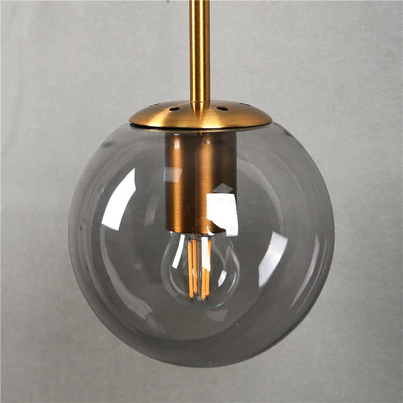 Axya Nordic Glass Ball LED Wall Lamp - Vintage Modern Design for Home Decor