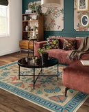 Axyaa French Retro Printed Rug for Living Room, Bedroom, Sofa, and Coffee Table