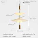Axyaa Flying Saucer LED Chandelier for Dining Living Restaurant Bar