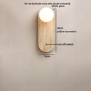 Axyaa Eggshell Stone Ball LED Wall Lamp with Pull Chain Switch