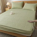 Axyaa Ultrasonic Waterproof Mattress Protector Embroidered Fitted Sheet