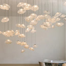 Axyaa Smoky Grey Glass Pendant Light - Modern Nordic Art Hanging Chandelier