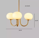 Axyaa French Cream Chandeliers: Retro Style, Warm Lighting Fixtures for Living Room & Bedroom