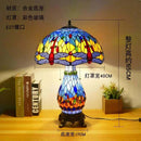 Tiffany Dragonfly Table Lamp Flower Art Deco by Axyaa