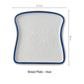 Axyaa Ceramic Toast Plate - Breakfast Salad Tray, Creative Bread Shaped Dinner Dish