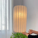 Axyaa Nordic Silk Lantern Pendant Light for Living Room Restaurant Staircase - E27