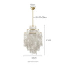 Axyaa Shell Chandelier Pendant for Living Dining Bedroom Light