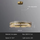 Axyaa Modern Gold Metal Round Chandelier for Luxe Living Spaces