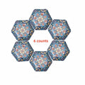 Axyaa Bohemian Hexagonal Ceramic Plate Set - Creative Under-glaze High-end Fish Platter