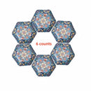 Axyaa Bohemian Hexagonal Ceramic Plate Set - Creative Under-glaze High-end Fish Platter