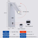Axyaa Bedside Reading Light, USB Charging, Adjustable 3W LED Spotlight, Bedroom & Hotel