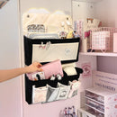 Axyaa Fabric Hanging Organizer with Large Pockets - Foldable Multi-layer Storage Holder