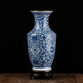 Axyaa Blue White Porcelain Flower Vase: Elegant Jingdezhen Ceramics Home Decor Craft