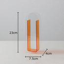 Acrylic Round Vase by Axyaa: Transparent Geometric Plant Pots for Stylish Room Decor