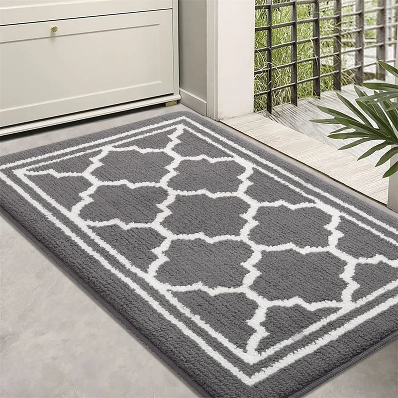 Axyaa Low-Profile Indoor Entry Doormat 80x120 - Non-Slip Absorbent Washable Rug