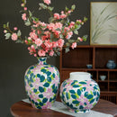Axyaa Floral Ceramic Vases: European Style, High-End Feel, Hydroponic, Living Room Décor
