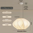Axyaa Zen Nordic Silk Fabric LED Pendant Light Chandelier