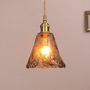 Axyaa Glass Pendant Lights: Retro LED Hanging Lamps for Home Decoration