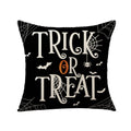 Axyaa Halloween Pumpkin Print Pillowcase 45x45 Cojines Linen Polyester Home Decoration