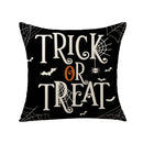 Axyaa Halloween Pumpkin Print Pillowcase 45x45 Cojines Linen Polyester Home Decoration