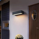 Axyaa Waterproof Outdoor LED Wall Sconce, Aluminum Glass, Modern Up/Down Lighting AC90-260V