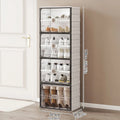 Axyaa Shoe Cabinet: Large Space-Saving Shoe Rack for Sneakers/Boots, Collapsible Organizer