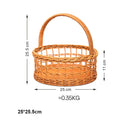 Handwoven Bread Storage Basket, Fruit Tray & Organizer - Axyaa Rustic Flower Basket