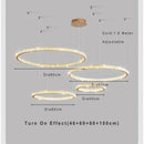 Axyaa Acrylic Pendant Chandelier: Modern, Elegant, Adjustable Ceiling Light