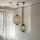 Axyaa Spherical Crystal Pendant Chandelier for Living Room and Bedroom