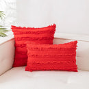 Axyaa Cotton Linen Cut Flowers Pillowcase: Nordic Style Cushion Cover Home Decor