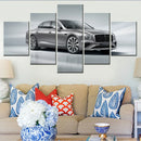 Axyaa Gray Cars Flying Spur 2025 Canvas Wall Art Home Decor Poster Mural