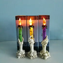 Axyaa Halloween Ghost Candle Light for Spooky Home Decor & Happy Parties