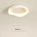 Axyaa Modern LED Ceiling Lights - Cream Black White Grey Wooden Flower Shape