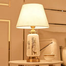 Axyaa Modern Ceramic Deer Table Lamp: LED Nordic Style for Home Living Room Bedroom.