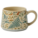 Axyaa Flower Season Handmade Vintage Ceramic Coffee Cup Girl's Gift, 360ml