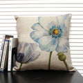 Axyaa Flower Print Cushion Cover: Decorative Sofa Throw Pillow for Home Décor & Comfort.