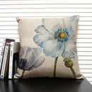 Axyaa Flower Print Cushion Cover: Decorative Sofa Throw Pillow for Home Décor & Comfort.
