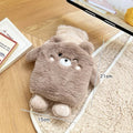 Axyaa Plush Hot Water Bottle Hand Warmer Belly Foot Period Pain Relief