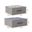 Axyaa Clothes Storage Box Set - Organize Sweaters, T-Shirts, Pants, Underwear & Socks