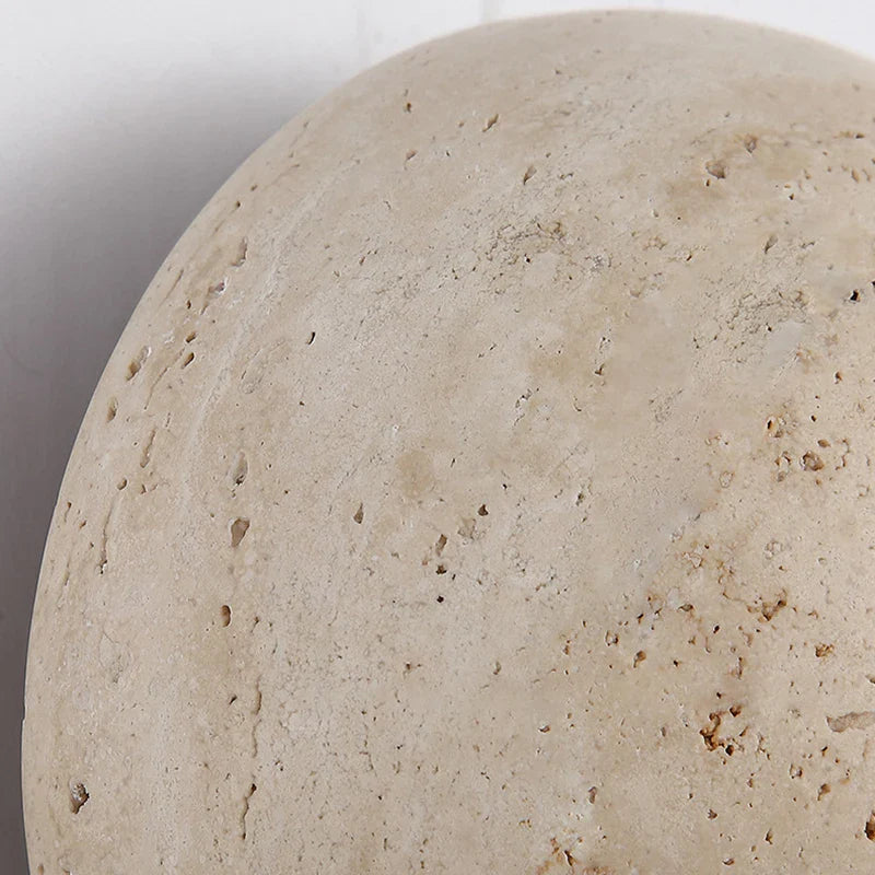 Axyaa Round Stone LED Wall Lamp for Dimmable Atmosphere Lighting in Various Spaces