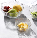 Axyaa Gold Rimmed Glass Bowls & Plates Set for Elegant Tableware & Desserts