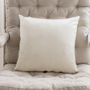 Axyaa French Cream Jacquard Sofa Cushion Cover 45X45 - Luxury Square Pillowcase