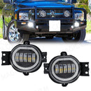 Axyaa LED Fog Lamps with Angel Eye Lights for Dodge Ram 1500 2002-2008, Durango 2004-2006