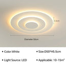 Axyaa Nordic LED Ceiling Light: Minimalist Modern Design Geometric Master Bedroom Light