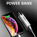 Axya USB Rechargeable Waterproof LED Flashlight Power Bank - Ideal for Camping, Hiking, Fishing