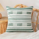 Axyaa Stripe Cushion Cover 45x45cm - Yellow Brown Green Black - Home Decor Pillow Cover