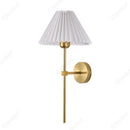 Axyaa Fabric Wall Lamp E27 Minimalist Design for Bedroom Living Room Lighting