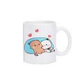 Axyaa Kawaii Panda Bear Mocha Cat Christmas Mug Mugs Set Original Drinkware