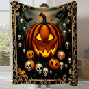 Axyaa Halloween Flannel Blanket | Autumn Winter Warm Gift Blanket