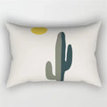 Axyaa Geometric Leaf Plant Print Pillowcase - Modern Nordic Sofa Cushion Cover
